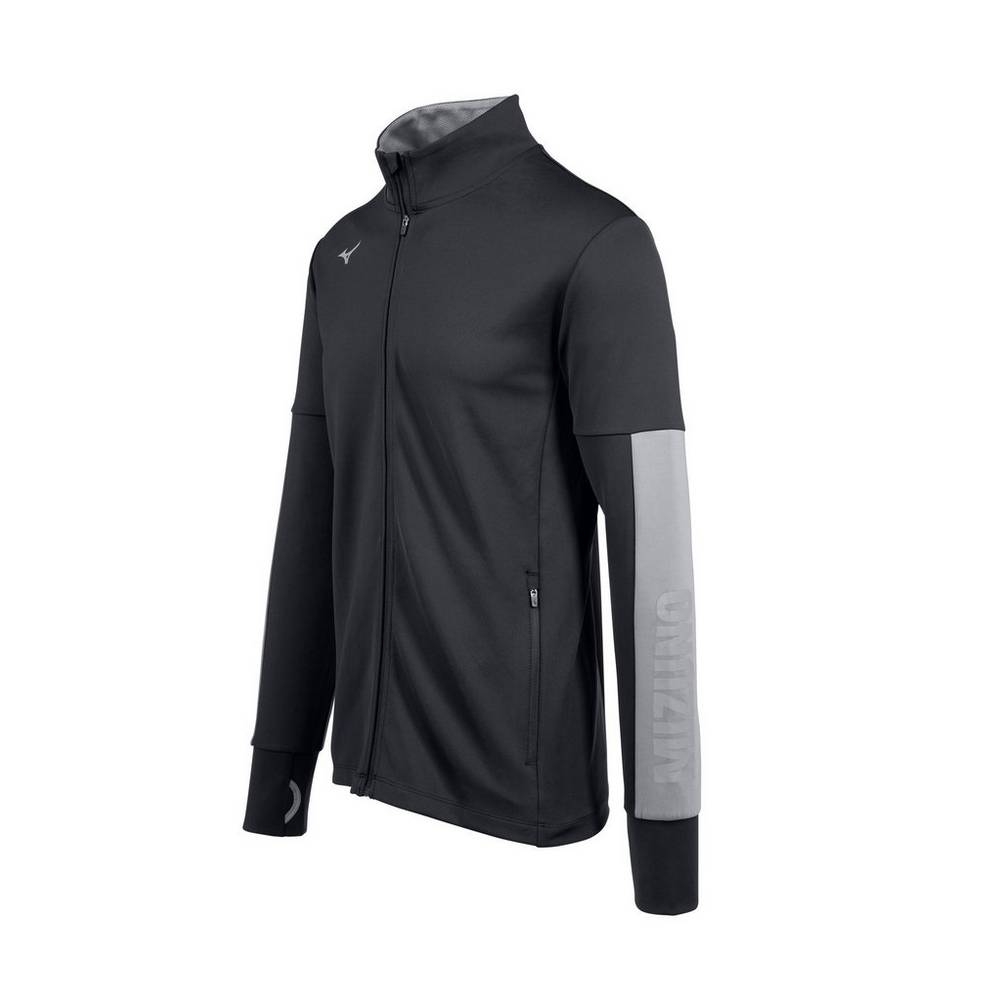 Chaqueta Mizuno Alpha Quest Hombre Negras Ofertas ZWHO-36054